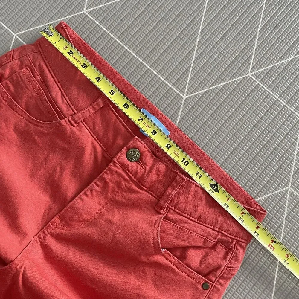 Draper James RSVP‎  Women's Roll Cuff Skinny Jeans Size 10 Tomato